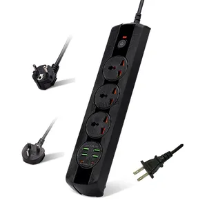 Supplies Hot Sale Universal Outlets EU UK US Power Strip Quick Charger Surge Protector Desktop Electrical Equipment Supplies For Home