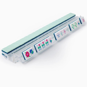 Customized Dark Green 4-layer Acrylic Engraved travel american <b>mahjong</b> 30MM American <b>Mahjong</b> Tiles by the Manufacturer - Product Image 4