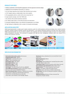 เครื่องวัด <span class=keywords><strong>NS810</strong></span>สำหรับพลาสติก, อิเล็กทรอนิกส์, ภาพวาด, การเคลือบ, หมึก, สิ่งทอ, เสื้อผ้า, การพิมพ์และการย้อมสี, อาหาร - Product Image 4