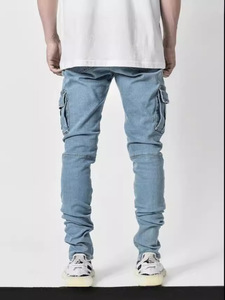Jeans stretch pour <span class=keywords><strong>homme</strong></span> 2025, poches latérales, coupe slim, jeans skinny - Product Image 5