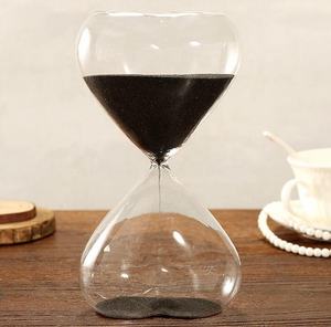 15分カラフルなハート型の砂安いホットセール、クリスマスギフトのタイミングのための砂時計 - Product Image 3