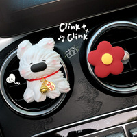 Diffuseur de parfum en pierre pour voiture, motif chiot à nez large, pour grille d'aération, désodorisant et éliminateur d'odeurs, 2026
