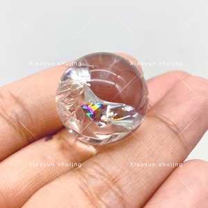 Sphère <span class=keywords><strong>de</strong></span> <span class=keywords><strong>cristal</strong></span> <span class=keywords><strong>de</strong></span> quartz clair naturel avec rutile, boule <span class=keywords><strong>de</strong></span> <span class=keywords><strong>cristal</strong></span> arc-en-ciel, décoration d'intérieur à <span class=keywords><strong>sept</strong></span> étoiles - Product Image 6