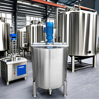 Réservoir de mélange industriel de chauffage liquide d'acier inoxydable d'équipement de machine de mélangeur liquide d'acier inoxydable