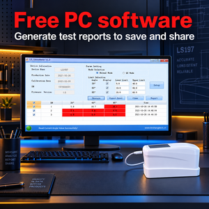 Testeur de brillance portable LS197 à trois angles avec contrôle qualité automatique et logiciel PC pour l'inspection de la qualité des surfaces - Product Image 6
