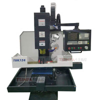 Hoge Productie Efficiëntie XK7124 Model Cnc Freesmachine TVK724 VMC7124 Hobby Verwerking Center Hot Koop Apparatuur Voor Metalen