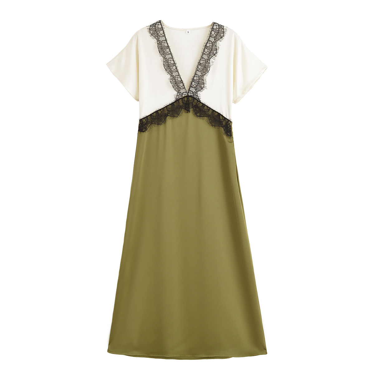 slim fit dress slacks Erminia Olive Green One-Shoulder Twist Wrap Maxi Dress – Club L London main image 0