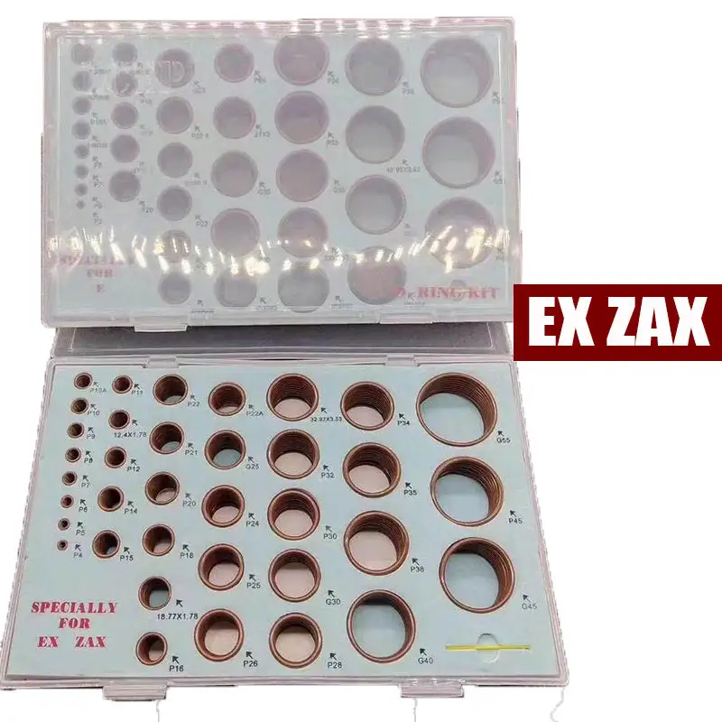 EX ZAX-Boîte à joints toriques pour pelle Hitachi, joints toriques d'étanchéité en caoutchouc NBR, rondelle en nitrile, ensemble de kit d'assortiment