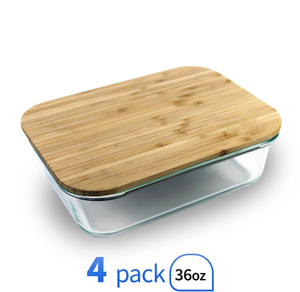 Portable High Borosilicate Glass Leak-Proof Microwave Safe <b>Lunch</b> Food Storage Container Tempered Glass Lid Silicone Seal Valve - Product Image 2