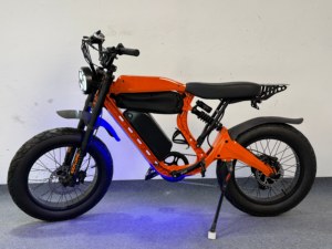 Vélo électrique hybride avec cadre en alliage de magnésium, moteur sans balais 750W 48V, batterie 20AH, porte-bagages et pneus larges pour adulte - Product Image 6