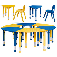 Meubles durables pour enfants Mobilier préscolaire Chaise de table pour enfants de l'école maternelle