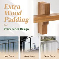 Table suspendue murale réglable Combohome en bois pour balcon, table pliante pour balustrade de balcon