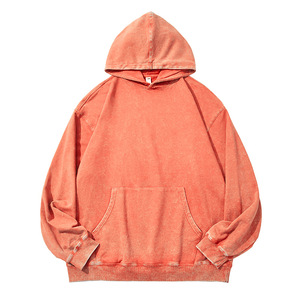 เสื้อฮู้ดดี้ผ้าฝ้ายแท้ 100% ซักแล้ว ทรงวินเทจ หนัก 500gsm ลายบาติก ซักแบบวินเทจ ปักลายปักนูน 3 มิติ แบบกำหนดเองได้ - Product Image 4