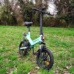 Vélo électrique pliable Bodywel T16, cadre en acier, batterie lithium, moteur roue arrière 36V 10.4AH 250W 16*2. Disque de roue 25KM/H en acier - Product Image 5