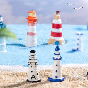 Mediterranean Style Decoration Beach <strong>Lighthouse</strong> Model Nautical Resin <strong>Lighthouse</strong> Decor <strong>Ornaments</strong> for Ocean Theme Party Decor - Product Image 4