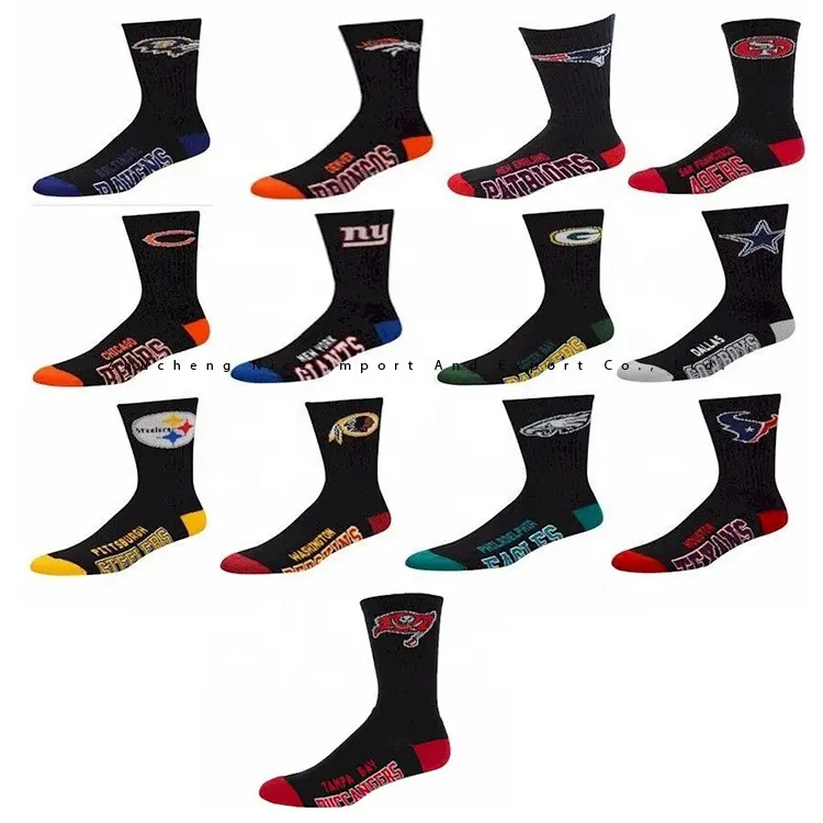 Fast shipping High quality all 32 football team sports socks custom socks sublimation print soccer socks