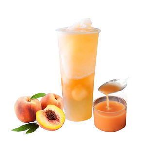 Concentré de jus de pêche premium 1,2 L pour la fabrication de bubble tea halal et de boissons à base de thé, vente en gros de concentré de jus - Product Image 4