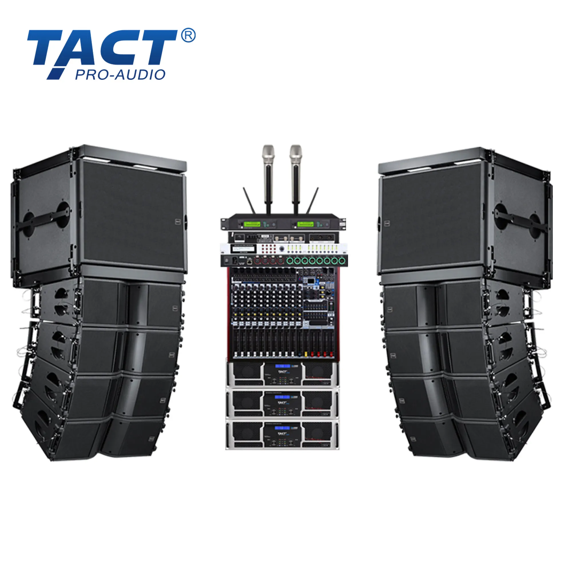 Dual 10 Zoll profession elles Audio-Soundsystem Line Array Lautsprecher passiv für Veranstaltungen im Freien