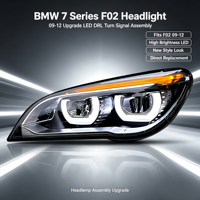 Pour BMW Série 7 F02 : Ensemble de phares LED DRL amélioré, nouveau style 2009-2012, 12V 55W, résistant aux intempéries