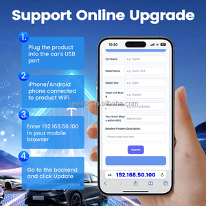 Kit Carlink Ota Upgrade Dual Usb Cp2at, filaire vers sans fil, adaptateur CarPlay Android Auto, Wifi, commande vocale, stéréo, boîte AI pour Apple - Product Image 3