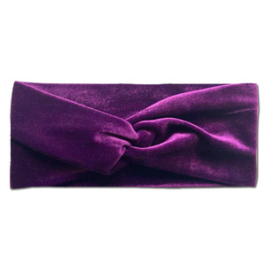 9cm Width <strong>Ladies</strong> Cross Velvet Elastic Hairband High Quality Adult <strong>Headband</strong> Women Elastic Velvet Hair Band - Product Image 6