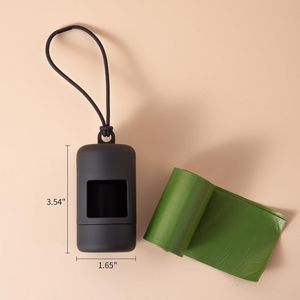 2026 OEM & ODM Distributeur de sacs à déjections pour animaux de compagnie (chats et chiens) d'extérieur, réutilisable, avec procédé de peinture par pulvérisation, et 1 rouleau de 15 sacs pour déjections canines - Product Image 2