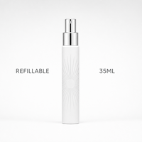 Flacon de parfum vide personnalisé 35 ml rechargeable avec pulvérisateur stylo et capuchon doré, atomiseur de voyage portable, boîte de présentation Kraft en gros