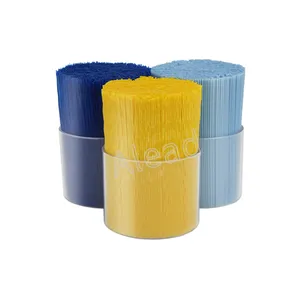 Plastic fiber for broom PVC Filaments Plastic fiber Flagged Soft Bristle hair For Broom Car washing Brush