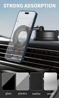 Support de téléphone magnétique rotatif à 360 degrés populaire avec ventouse N52 en plastique durable pour voiture iPhone 13 Pro Max