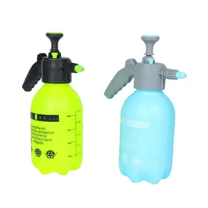 Pulverizador de pressão manual, 2l plástico para jardim, garrafa de compressão de ar, pulverizador de pressão manual