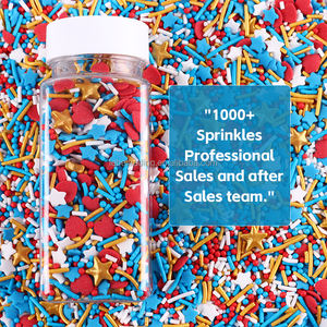 Chispas Comestibles del Día de la Independencia, Chispas Patrióticas para Decoración de Pasteles, Chispas del 4 de Julio para Decoración de Pasteles para Hornear - Product Image 4