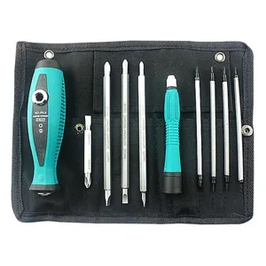 Juego de destornilladores magnéticos de doble propósito de precisión 10 1 <span class=keywords><strong>Bits</strong></span> Durable electrodoméstico Reparación <span class=keywords><strong>digital</strong></span> Manual Phillips Plástico - Product Image 1