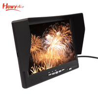 Soporte de entrada de vídeo 7 pulgadas Mini pantalla Lcd para TV y marcha atrás con monitor de altavoz incorporado