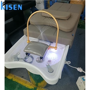 อ่างสระผมอเนกประสงค์ Kisen พร้อมเก้าอี้นวด สปา ระบบน้ำหมุนเวียน ไฟบำบัด และเตียงสระผม - Product Image 5