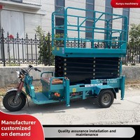 Plateforme élévatrice à ciseaux hydraulique à trois roues Berui SJYC10, capacité 300 kg, hauteur de levage 10 m, plateau 2,06 x 1 m, poids propre 1800 kg, Nouveau