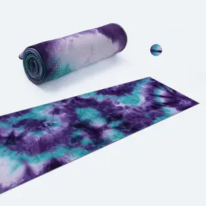 Высококачественные полотенца для йоги на заказ, полотенце из микрофибры для йоги, нескользящее полотенце для дома и путешествий
