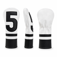 Housse de club de golf artisanale en point de croix avec fermeture magnétique, souple, imperméable et protectrice, pour putter, bois et fer, ajustement universel