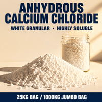 Chlorure de calcium anhydre en poudre, haute pureté, qualité industrielle, produit chimique