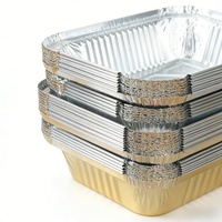 Barquettes alimentaires jetables en aluminium, qualité alimentaire, compatibles four, pour barbecue, plats à emporter, moules de cuisson, emballage pour produits surgelés