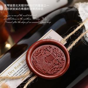 Sceaux de cire à cacheter Suidis, 3 cm, ronds en cuivre, décoratifs pour enveloppes - Product Image 4