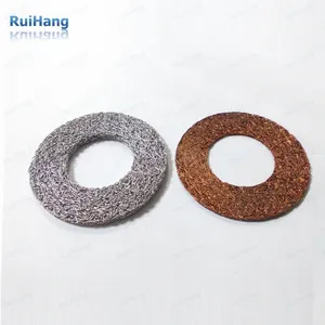 Manufacturer custom wholesale Using Professional design Copper and SS Compressed Knitted Mesh Gasket