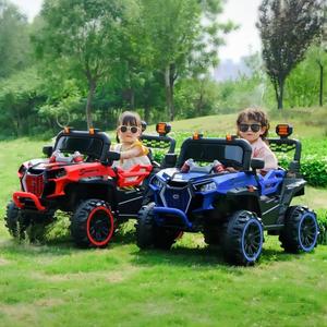 2 Seater Ride On <span class=keywords><strong>Car</strong></span> for Kids Gift Electric Off-Road Truck Com Controle Remoto, Luz LED, Bluetooth,<span class=keywords><strong>3</strong></span> Velocidades, 2 Suspensão de Primavera - Product Image 4