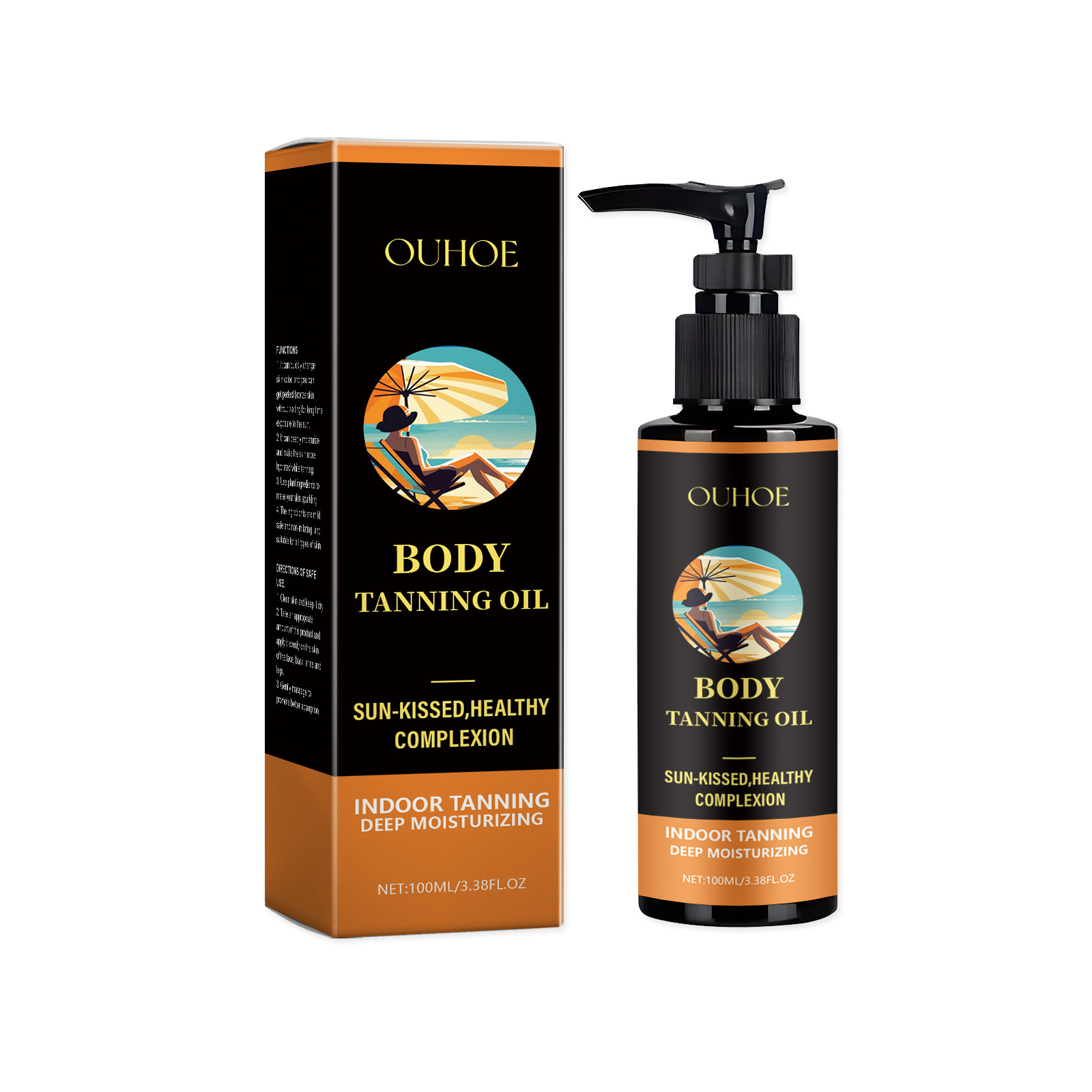 Custom Tanning Oil Summer Sun Tanning Oil Aloe Vera Body Tanning Oil