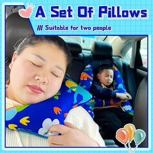 Cuscino per Sedile Auto a Forma di H per Bambini, in Puro Cotone con Imbottitura in Memory Foam, Protezione per il Collo, Poggiatesta per Dormire, Accessorio da Viaggio - Product Image 5