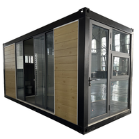 Maison conteneur préfabriquée en acier léger Zhongchen à faible coût, 20 pieds, kit de construction modulaire, économie sur les frais de transport
