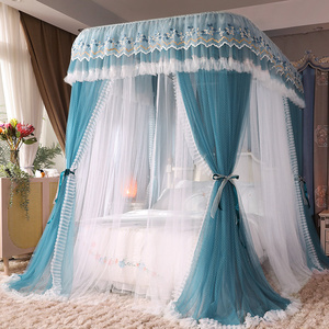 Mosquitera <span class=keywords><strong>de</strong></span> doble capa <span class=keywords><strong>de</strong></span> gasa con <span class=keywords><strong>riel</strong></span> guía <span class=keywords><strong>de</strong></span> aleación <span class=keywords><strong>de</strong></span> <span class=keywords><strong>aluminio</strong></span> <span class=keywords><strong>de</strong></span> doble vía y soporte <span class=keywords><strong>de</strong></span> suelo - Product Image 4