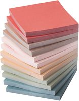 Bloc de notas autoadhesivo de 3x3 personalizado, fácil de publicar, para estudio, trabajo, vida diaria-50 100 200 hojas en opciones coloridas