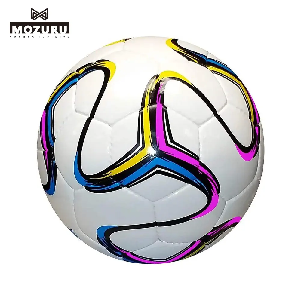 Mozuru Custom Logo profession elle PVC Pu TPU Original Pelotas de Futbol Größe 5 4 offizielle Spiel Thermal Bonding Fußball