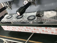 Mesin Kopi Espresso Komersial Dua Grup Pembuat Kopi Cappuccino Dengan Merek Impor