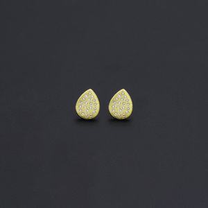 Jxx Direct Supply Dubaï Nouvelle Arrivée Boucles d'oreilles clous en laiton plaqué or 24 carats style classique avec zircon pour femmes Vente en gros - Product Image 3